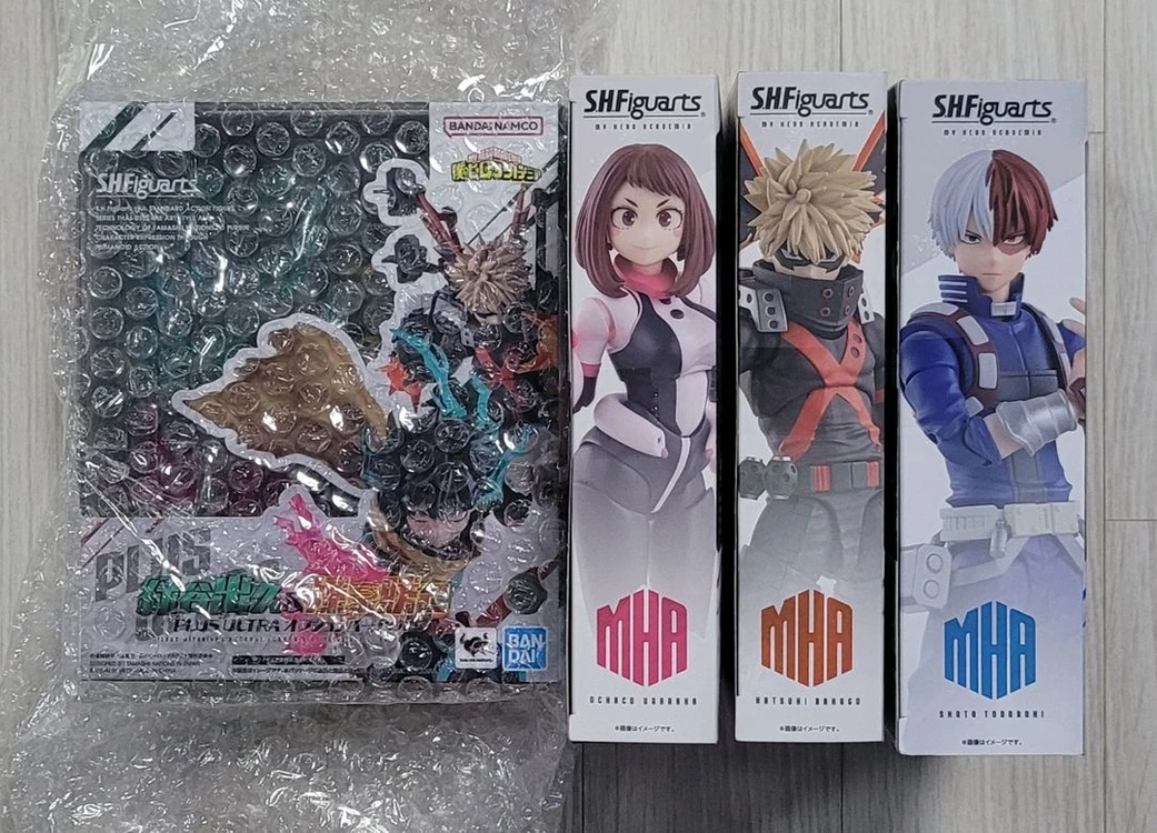SHF 나히아 5종 일괄 ( 바쿠고 , 우라라카 , 쇼토 , 토무라 , PLUS ULTRA 옵션 파츠 ) - 안심되는 중고거래