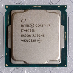 컴퓨터 인텔 8세대 CPU I7 8700K (인텔 소켓 1151V2) 이미지