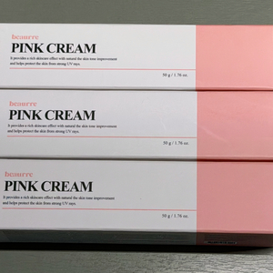 (일괄)페퍼윤윤 뷰뤼 beaurre 핑크크림 50g*3개. 새상품. 유통기한 넉넉. 이미지