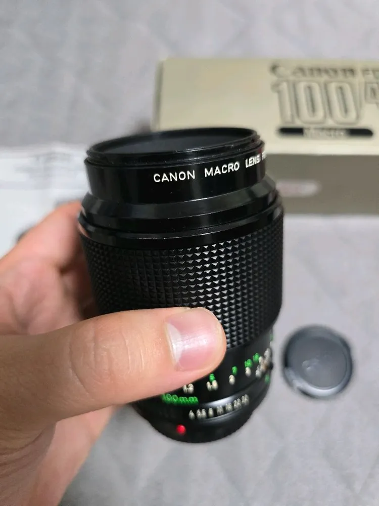 캐논 New MACRO FD 100mm 1:4 접사 단렌즈 이미지