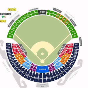 6.25(목) LG트윈스 vs삼성라이온즈 1루 외야응원석 통로좌석 4연석 양도 이미지