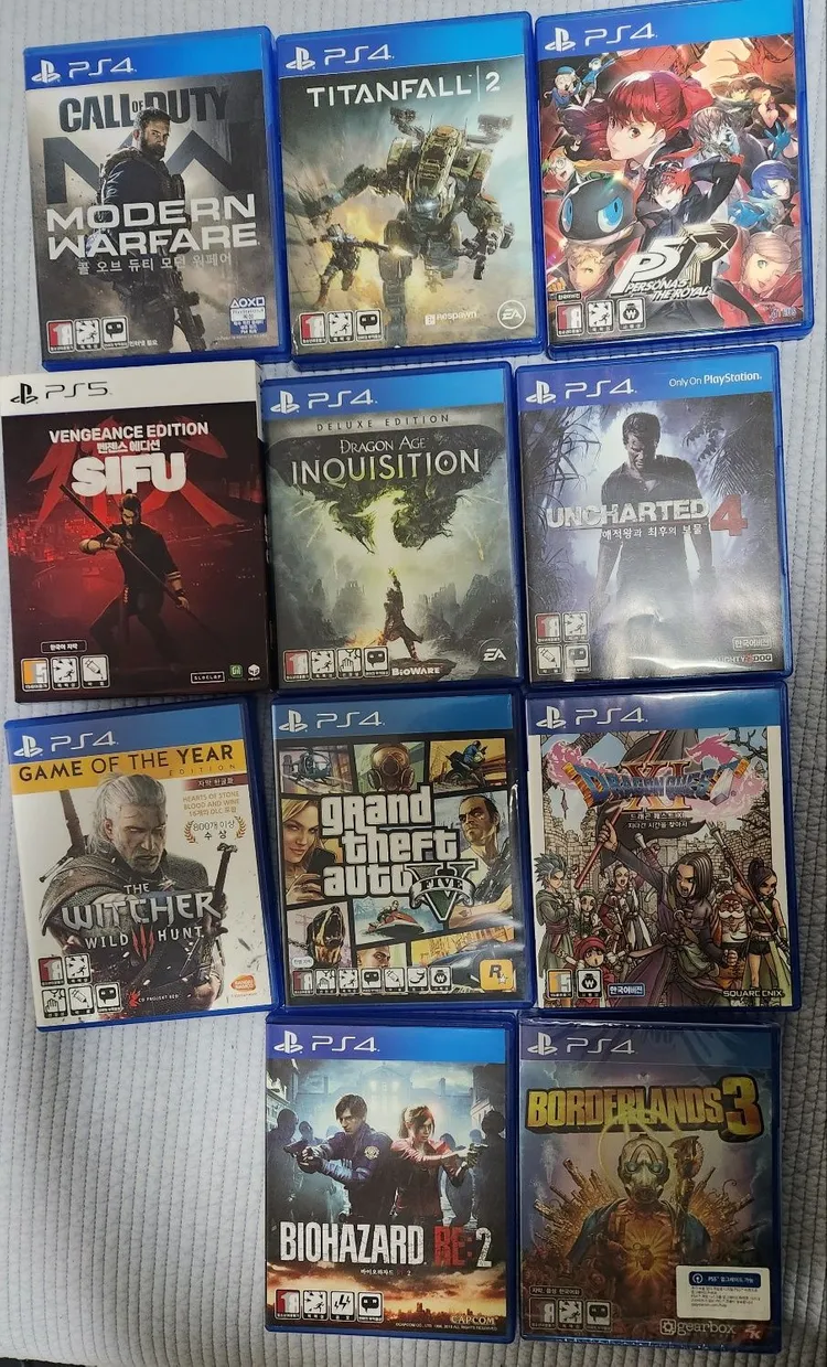 PS4 및 PS5 타이틀 판매 이미지