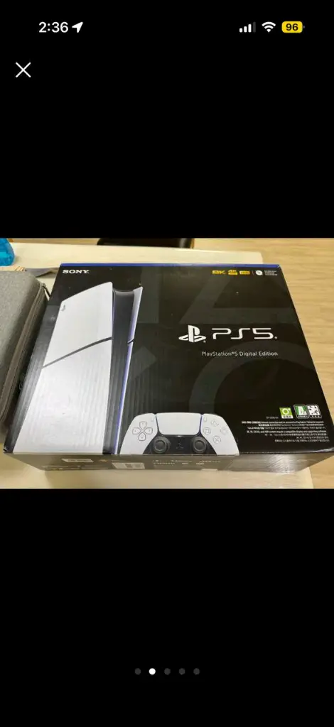 Ps5 슬림 디지털 에디션(컨트롤러2개. ,충전거치대,전용가방 포함) 이미지