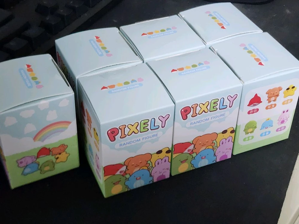 픽셀리 랜덤 피규어 굿즈 (라더, 공룡, 잠뜰) 판매 이미지