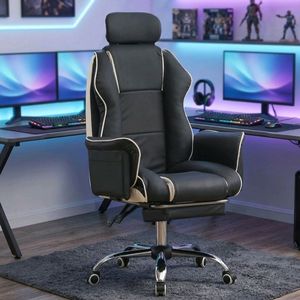 [사은품+무료배송]PC방 리클라이닝 게이밍 학생 책상 사무용 컴퓨터 가죽 체어 중역 타이탄 헤드형 의자 이미지