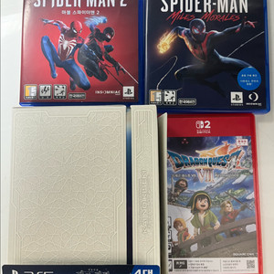 PS5 스파이더맨 마일즈 모랄레스, 마블 스파이더맨2, 영웅전설 계의궤적, 드래곤퀘스트7리이메진드 이미지