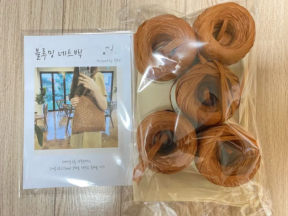 털몽치님 블루밍네트 에코백. DIY. 패키지. 이미지