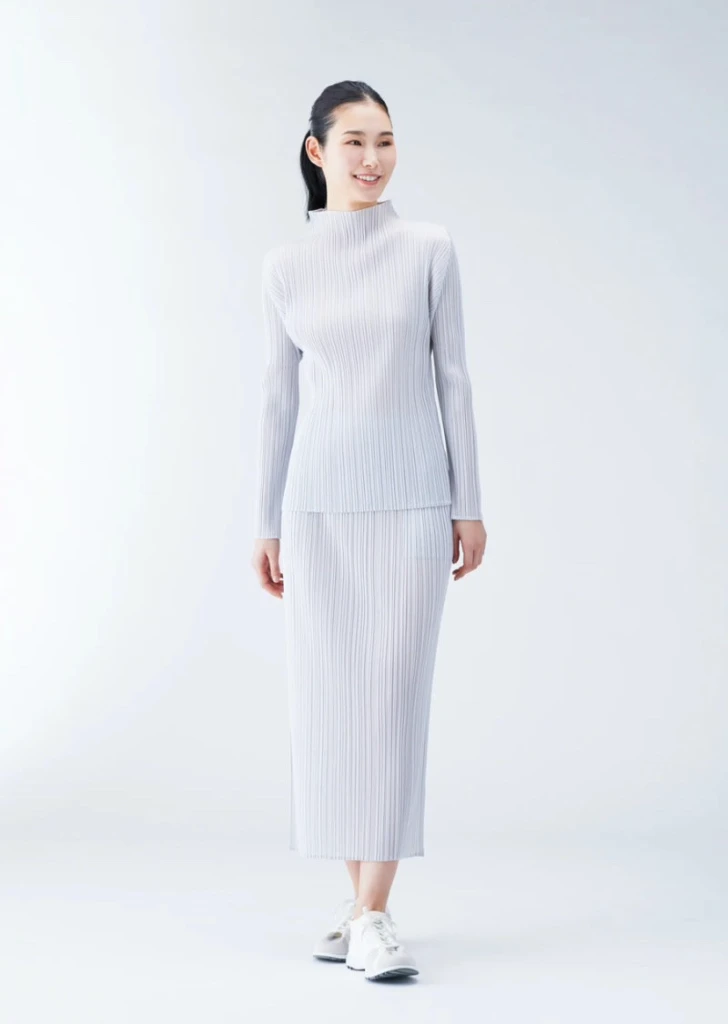 [새상품] 플리츠플리즈 베이직 하이넥 탑 jk104 블랙 5size 이미지
