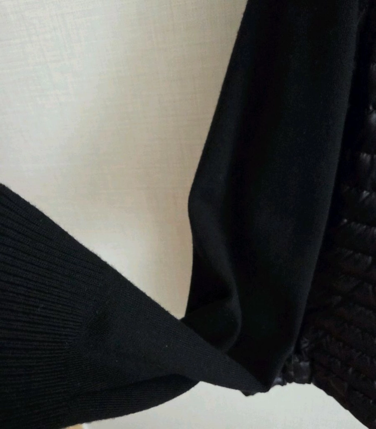 몽클레어 로고 패치 패딩 울 가디건 이미지