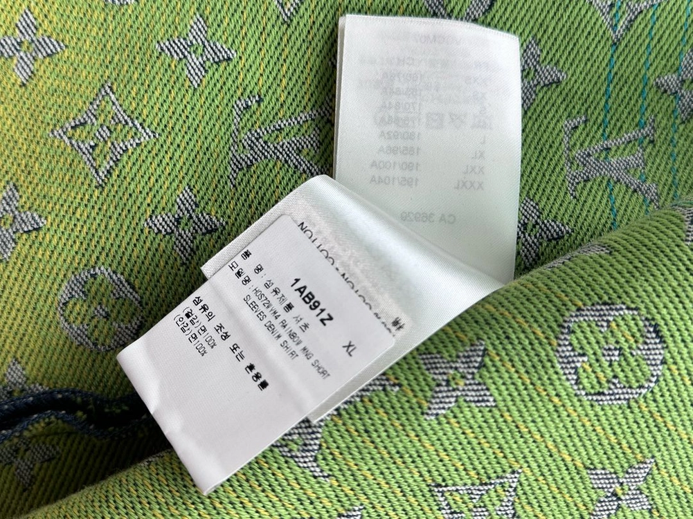 [XL] 루이비통 레인보우 모노그램 데님셔츠 / 루이비통 데님자켓 이미지