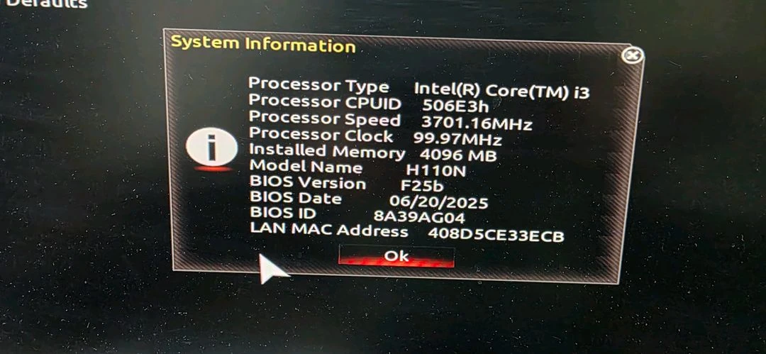 i3 6100 + itx h110n 이미지