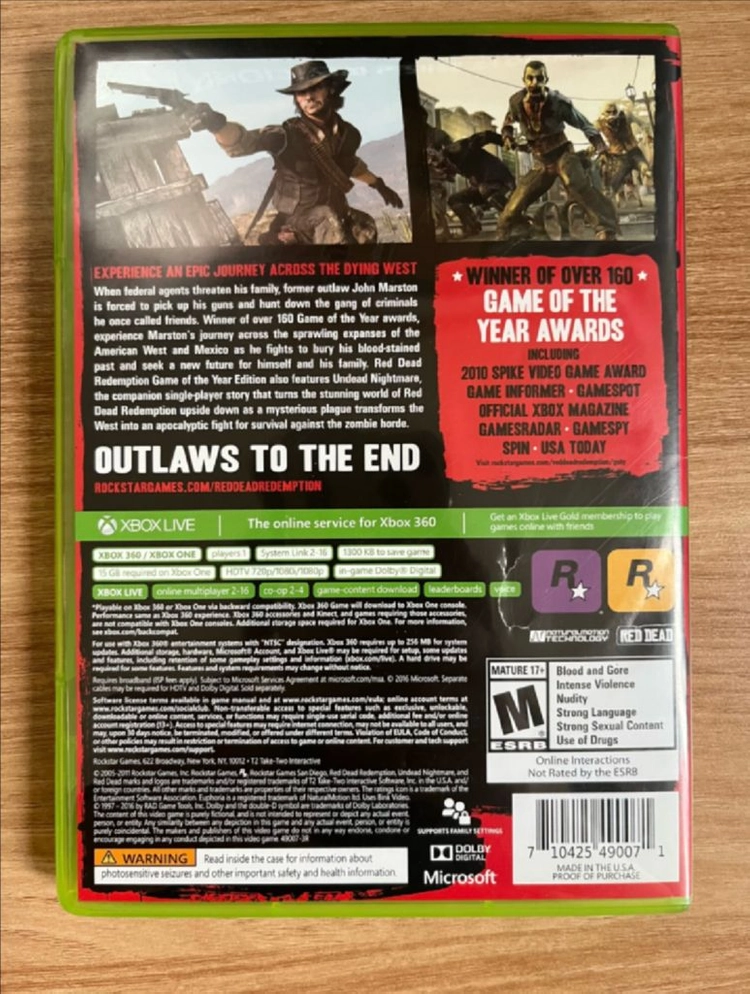 Xbox 레드데드리뎀션1, 레데리1 GOY 에디션 이미지