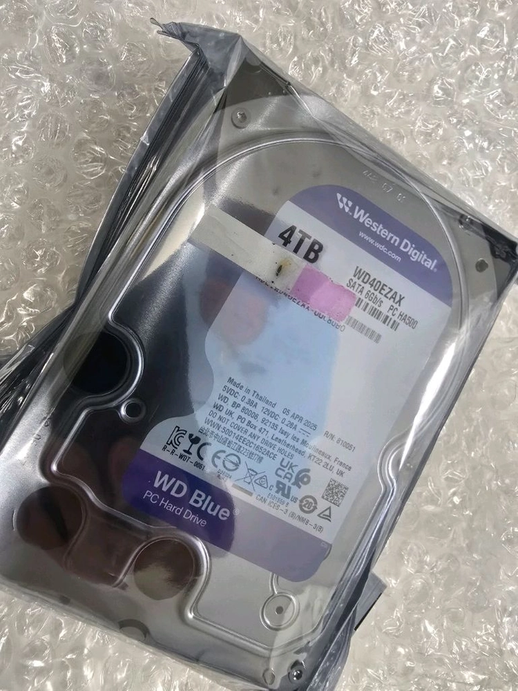 WD 웨스턴 디지털 4TB HDD 미개봉 새제품 WD40EZAX 이미지