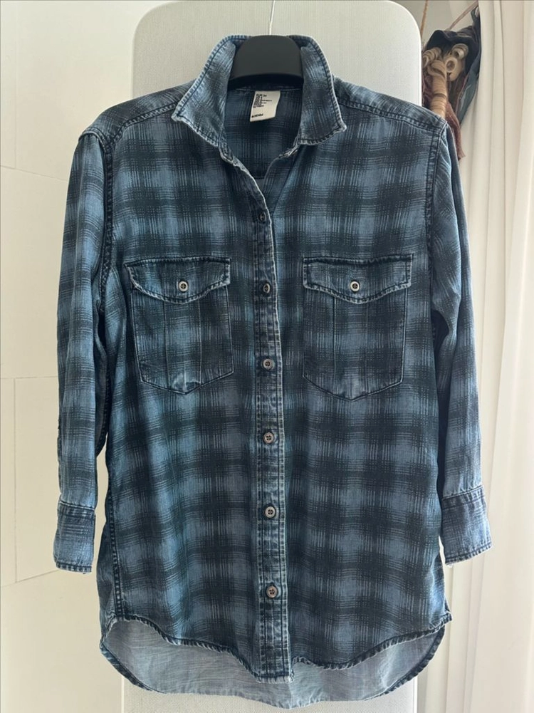 H&M 데님 셔츠 이미지