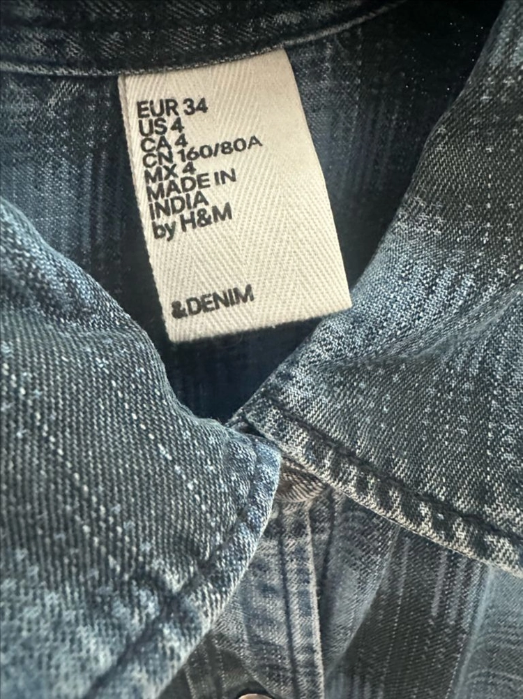 H&M 데님 셔츠 이미지