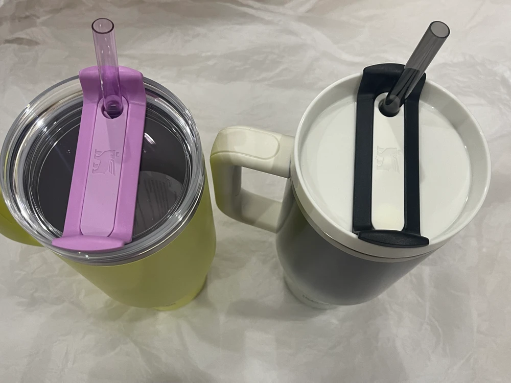 일괄 스타벅스 태국 라임 퍼플 스탠리 켄처 텀블러 40oz 1183ml 화이트 블랙 그래디언트 스탠리 켄처 이미지