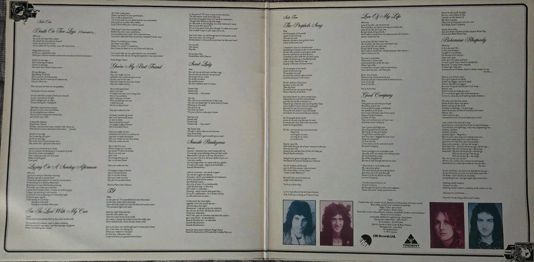 QUEEN-A NIGHT AT THE OPERA LP(계몽사반) 이미지