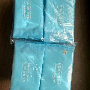 물없이 샤워하는 일회용 바디 샤워티슈 대형 물티슈 프레시, 평량 100gsm 이미지