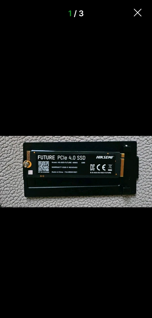 FUTURE HIKSEMI PCIe 4.0 4TB 2280+USB4 40G 썬더볼트4 NVMe M.2 E2 케이스 이미지