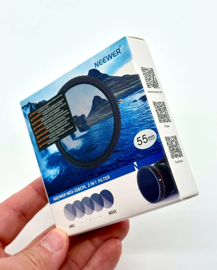 새상품 NEEWER 2in1 가변 ND + CPL 필터 55mm (ND2~ND32) 이미지