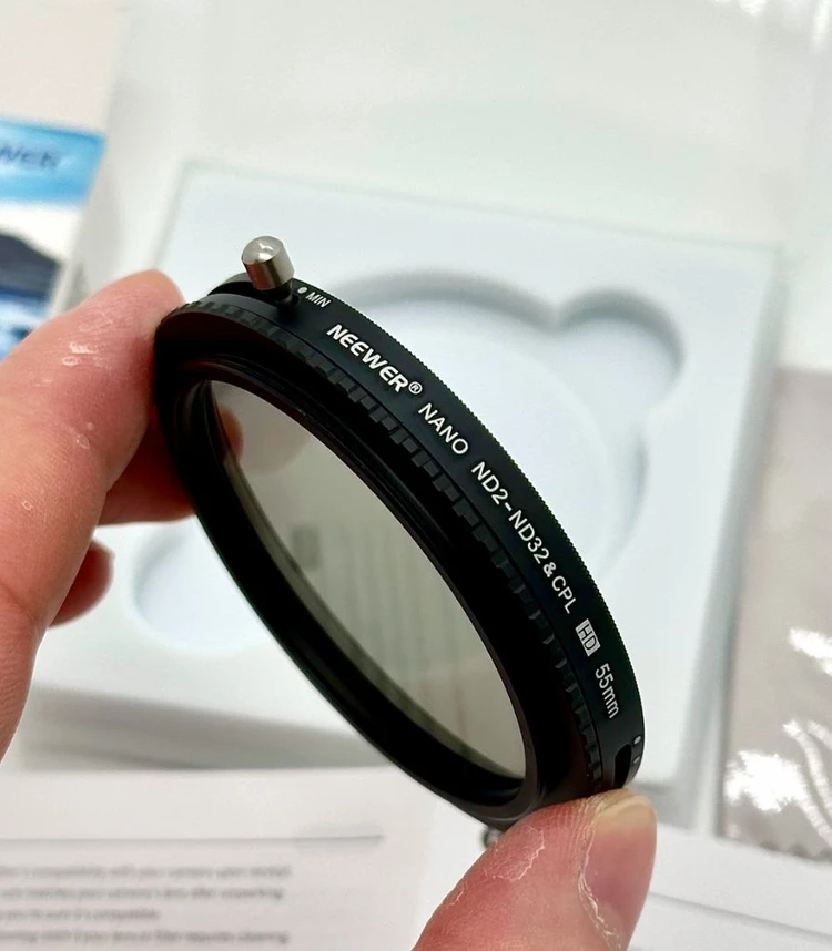 새상품 NEEWER 2in1 가변 ND + CPL 필터 55mm (ND2~ND32) 이미지