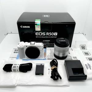 새상품 정품 캐논(Canon) EOS R50V 화이트 14-30mm KIT 미러리스 풀박스 이미지