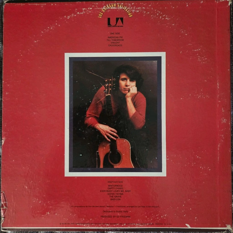 DON MCLEAN-AMERICAN PIE LP(미국초반) 이미지