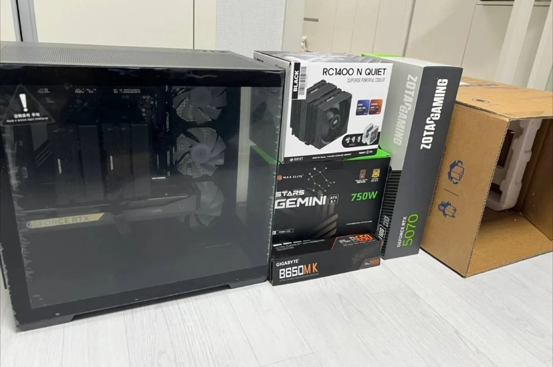 7800X3D, 5070, 2TB, DDR5 32G pc 본체 컴퓨터 팔아요 이미지
