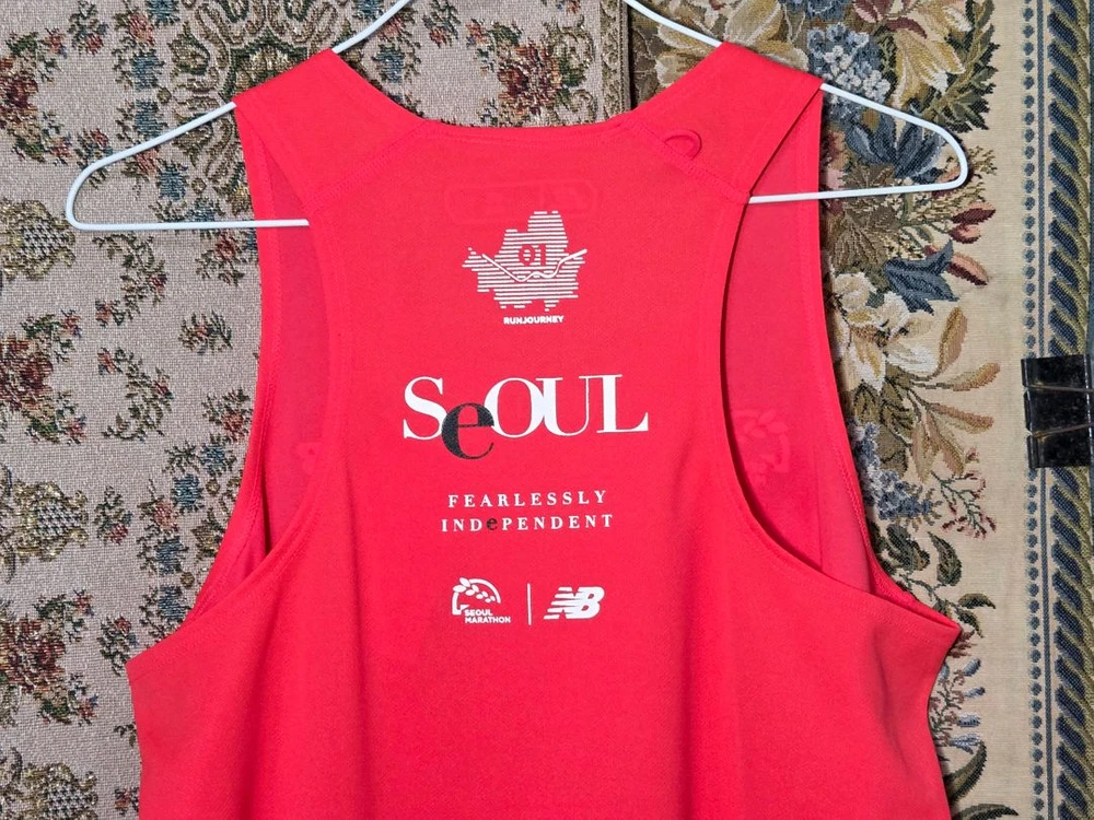 95 뉴발란스 2019서울국제마라톤기념 기능성 싱글렛 새상품 이미지