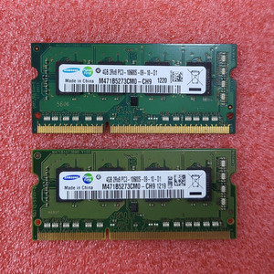 삼성 노트북 램 DDR3 4GB 2개 일괄 (PC3-10600S) 이미지