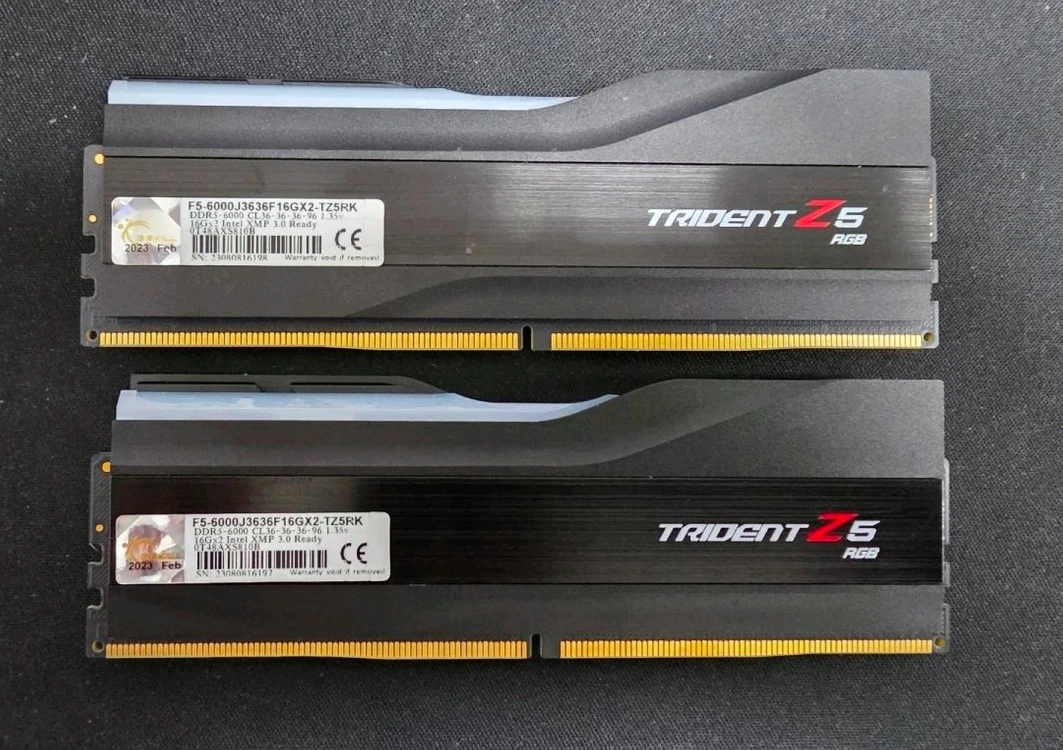 지스킬 G.SKILL DDR5-6000 CL36 Trident Z5 RGB 패키지 (32GB) 이미지