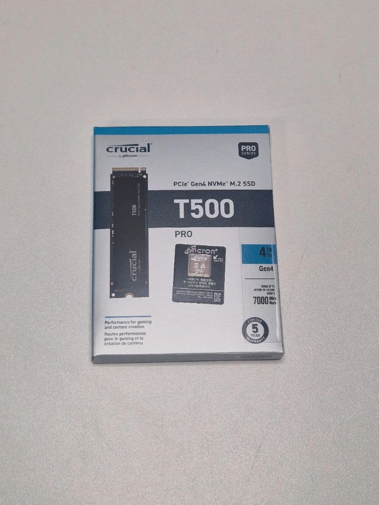 마이크론 Crucial T500 M.2 NVMe (4TB) 이미지