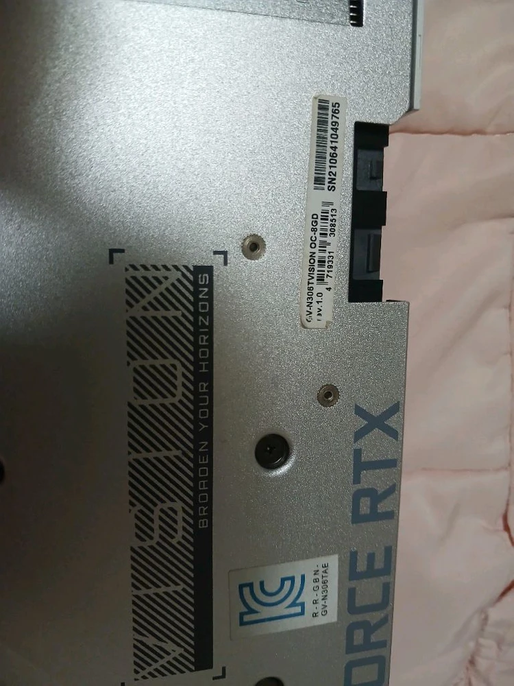 기기바이트 RTX3060ti 비젼 그래픽카드 이미지