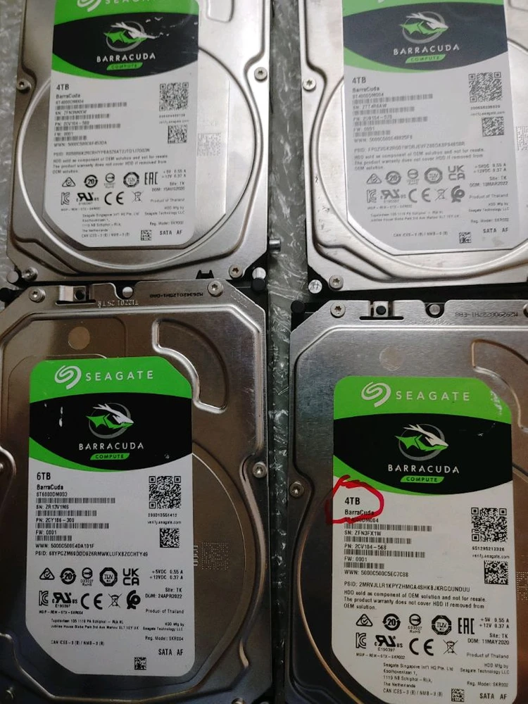 시게이트 4tb hdd. 상태 최상.4테라 이미지