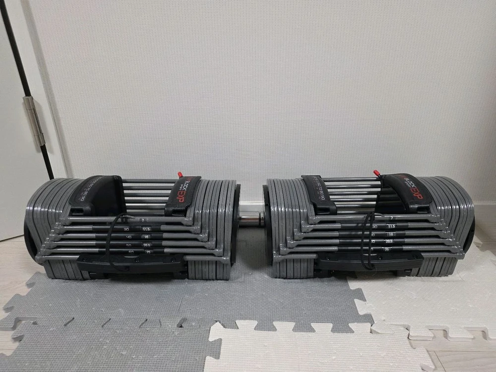파워블럭 EXP 70 31kg 한쌍 팝니다.(무게 조절 덤벨, 덤벨, 홈트) 이미지