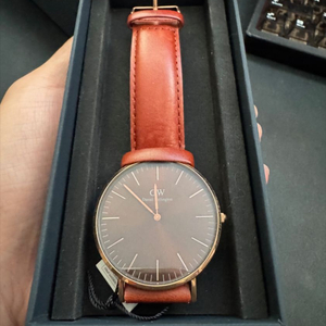 다니엘 웰링턴 CLASSIC ST MAWES AMBER 브라운 시계 이미지