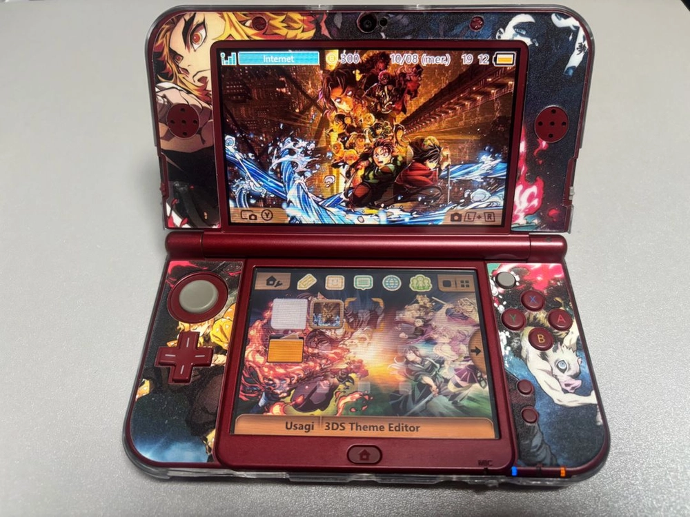 new 뉴닌텐도 3ds xl 귀멸의칼날 배경스킨 에디션 이미지