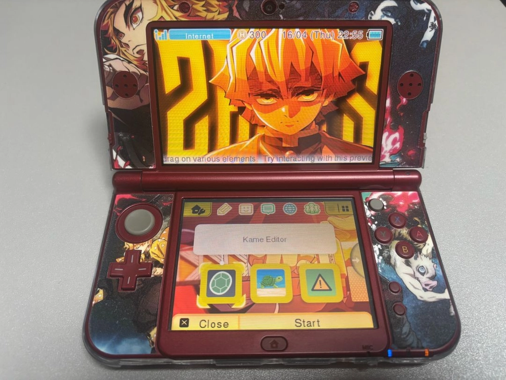 new 뉴닌텐도 3ds xl 귀멸의칼날 배경스킨 에디션 이미지