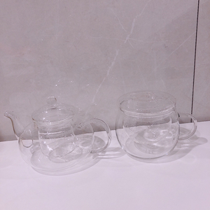 유리 티포트 ,유리 인퓨저 티 컵 2가지 세트판매 이미지