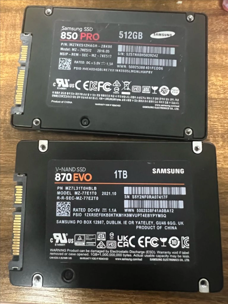 삼성 ssd 870evo 1tb 팝니다 이미지