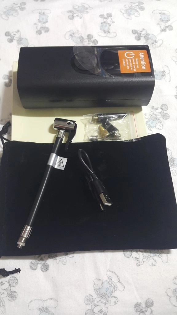 무선 타이어 바람 에어 차 오토바이 자전거 에어매트 공 이미지