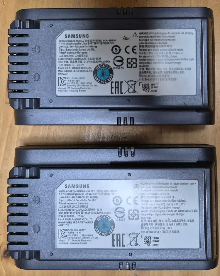 삼성 제트 무선 청소기용 배터리 VCA-SBT90 이미지
