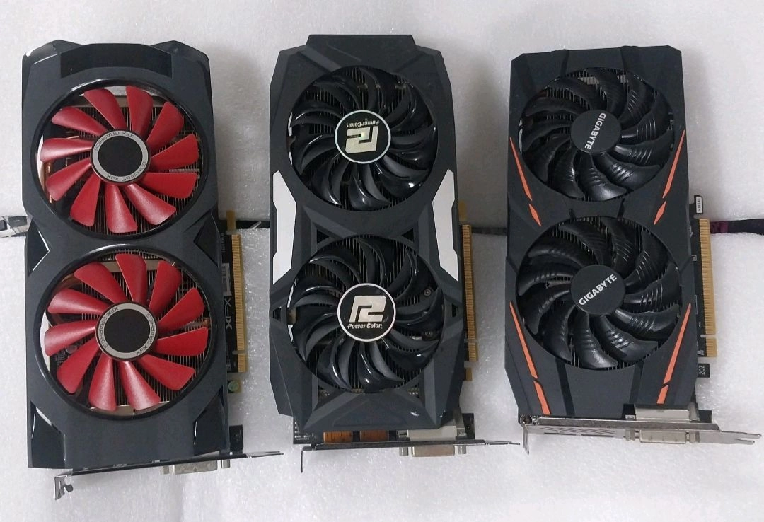 RX570, RX470 부품용 고장 그래픽카드 일괄 이미지