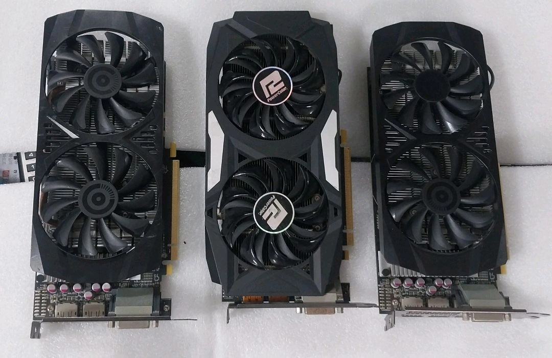 RX570, RX470 부품용 고장 그래픽카드 일괄 이미지