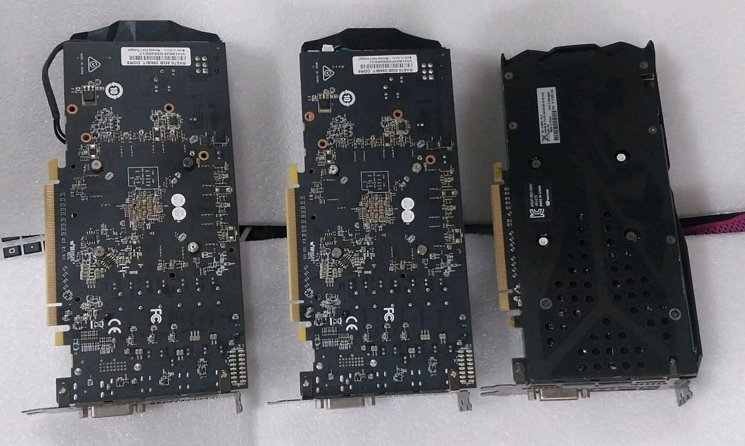 RX570, RX470 부품용 고장 그래픽카드 일괄 이미지