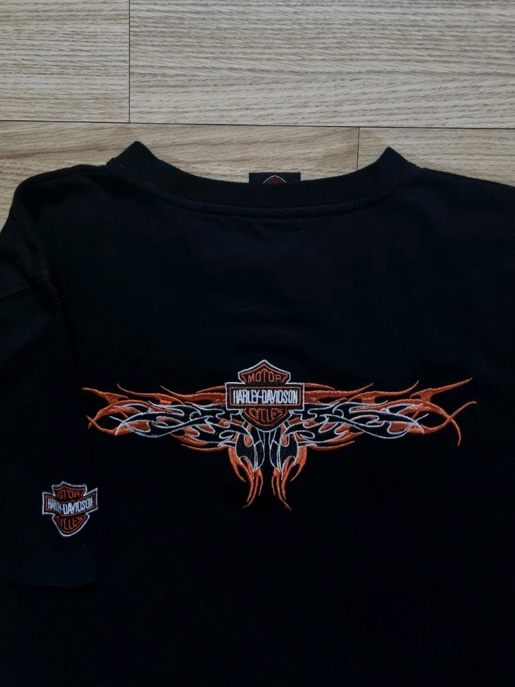 할리데이비슨 HARLEY-DAVIDSON 자수 로고 반팔티 이미지