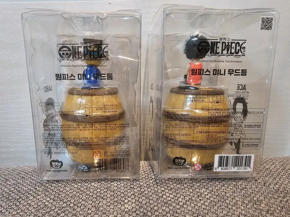 원피스 미니 무드등 사보랑 에이스 무드등 미개봉 새거 팔아요 이미지