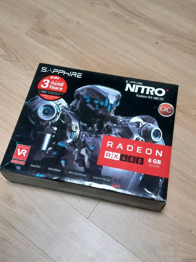사파이어 니트로 라데온 RX480 그래픽카드 이미지