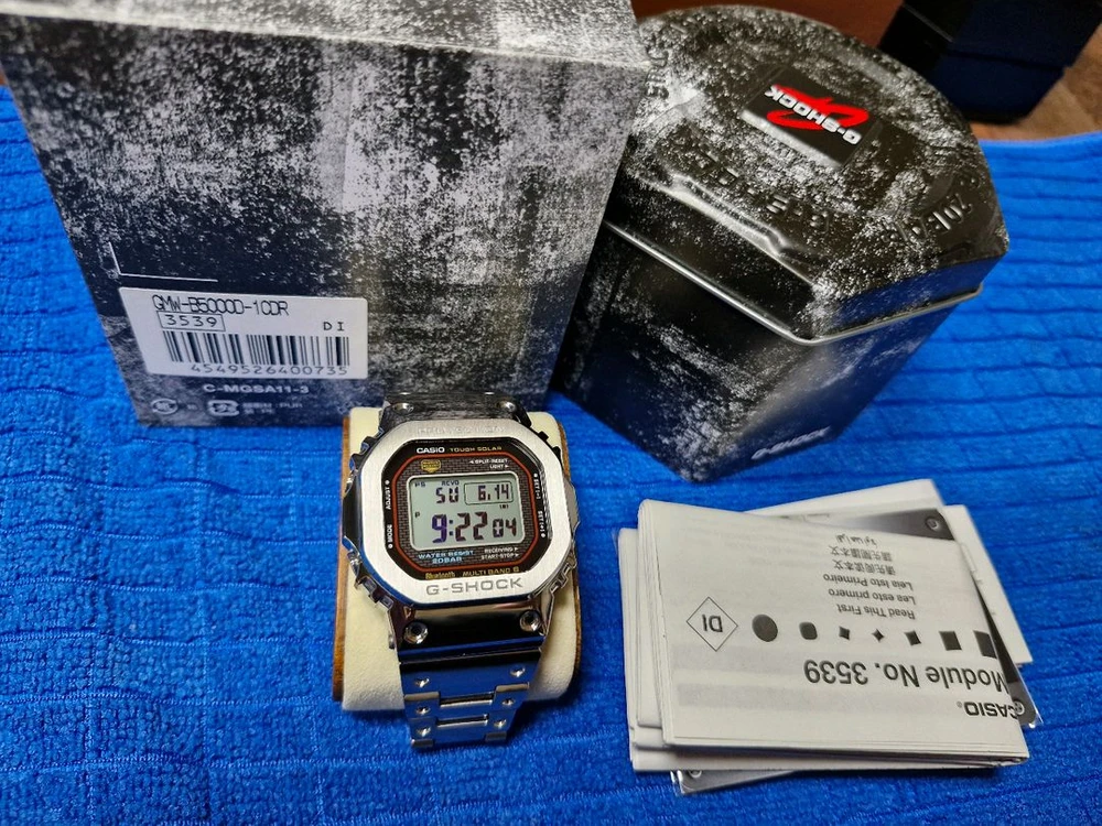 GMW-B5000D 1CDR 빨테 지샥 풀메탈 시계 이미지