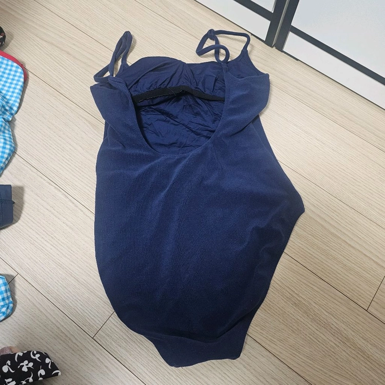 폴로 테리 원피스 수영복 이미지
